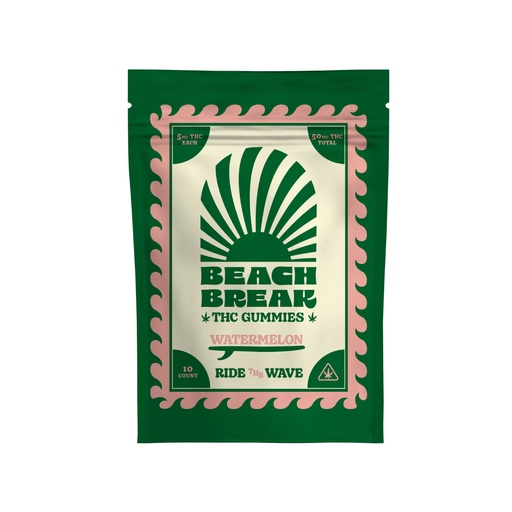 Beach Break Watermelon THC Gummies - 5mg